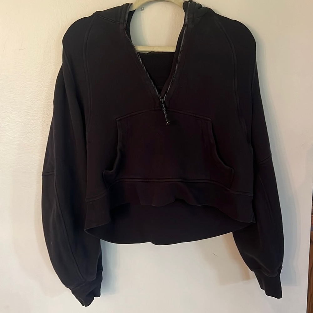 Lululemon Half-Zip Scuba, Black M/L